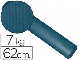 Papel kraft liso cobalto bobina 62 cm. 7 Kg.